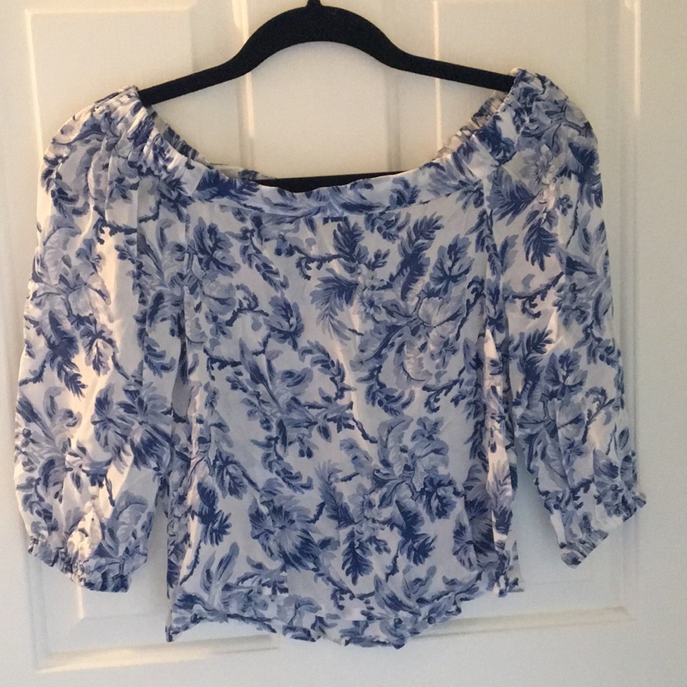 jack wills off the shoulder floral top